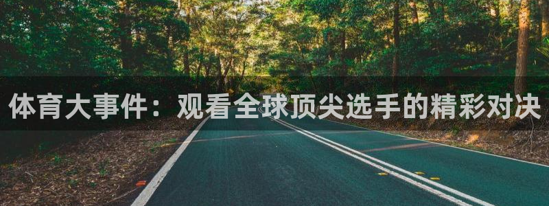 体育大事件：观看全球顶尖选手的精彩对决