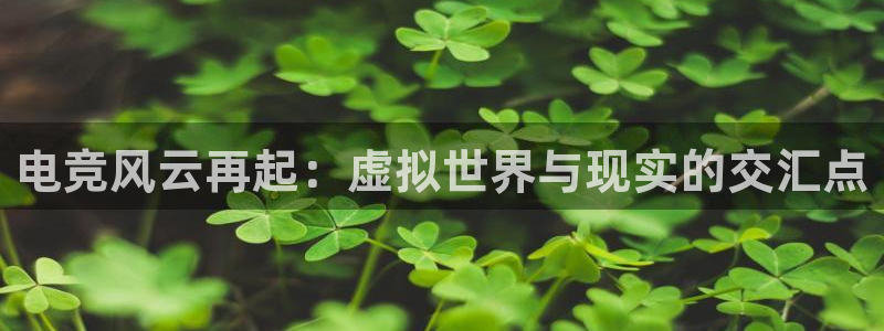 电竞风云再起：虚拟世界与现实的交汇点