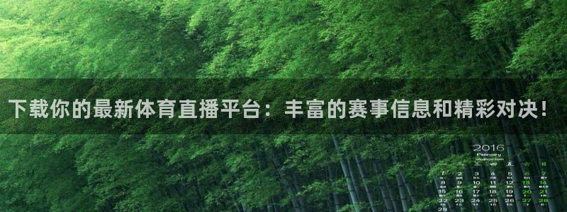 下载你的最新体育直播平台：丰富的赛事信息和精彩对决！