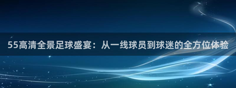 55高清全景足球盛宴：从一线球员到球迷的全方位体验